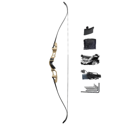 62"  30-60lbs ILF Recurve Bow Competitive Bow 19" Takedown Handle for Arrow Hunting Shooting Bow Archery