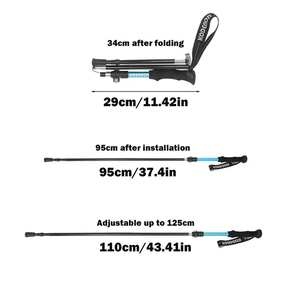 Compact Hiking Poles For Trekking