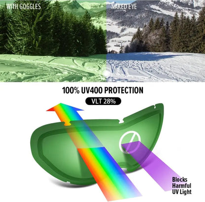 Kids Ski Goggles, Snowboard Goggles , Youth Snow Goggles