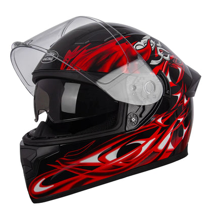 Full - Face Motorcycle Helmet DOT Certified