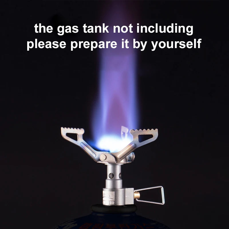 Mini Camping Gas Burner 25g Ultralight Titanium Picnic Hiking Cooking Stove