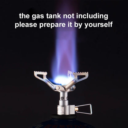 Mini Camping Gas Burner 25g Ultralight Titanium Picnic Hiking Cooking Stove
