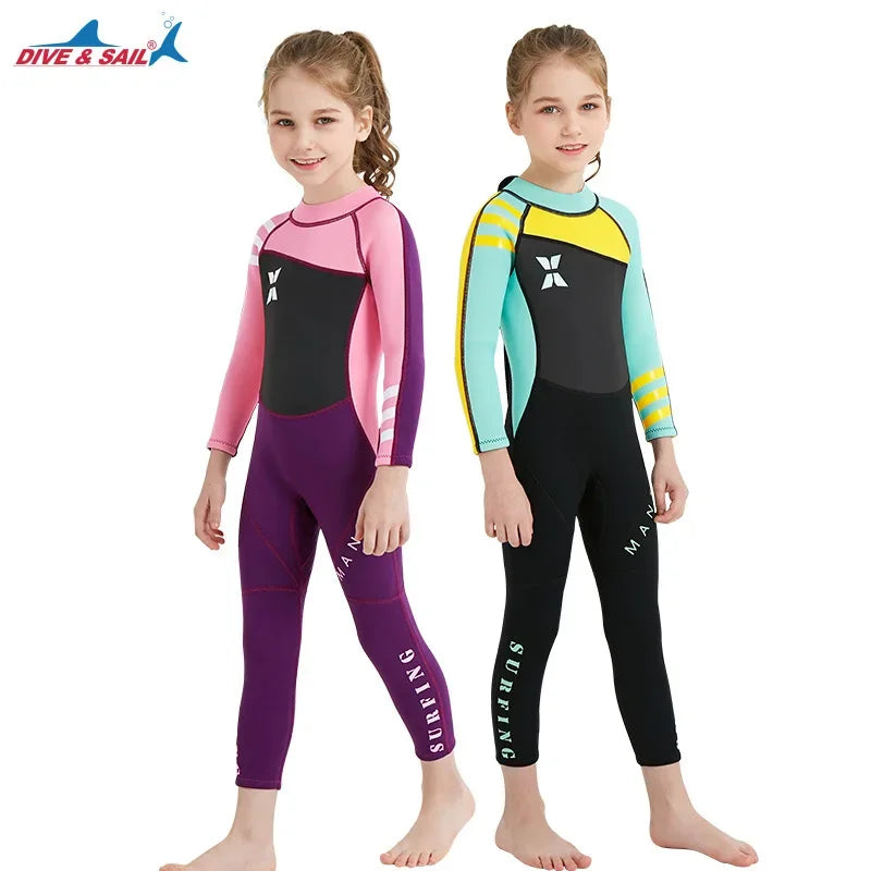 2.5MM Neoprene  Girl Thermal Wetsuits