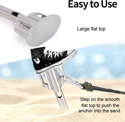 17'' Stainless Steel Boat Anchor, Kayak Anchor Jet Ski Anchor PWC Anchor Shallow Water