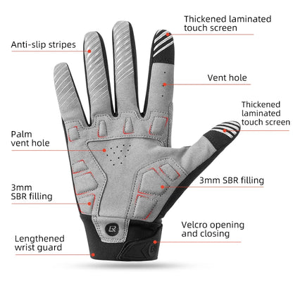 Touchscreen-Compatible Cycling Gloves