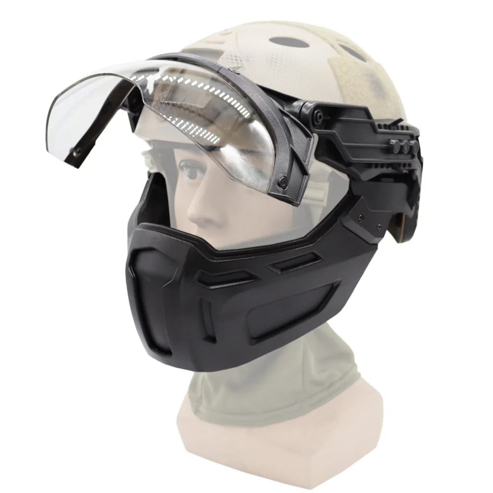 Tactical Helmet Half Face Mask