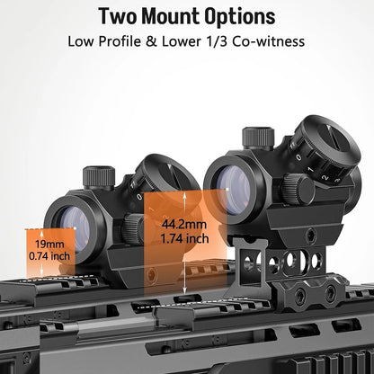 2MOA Red Dot Sight 1x25mm