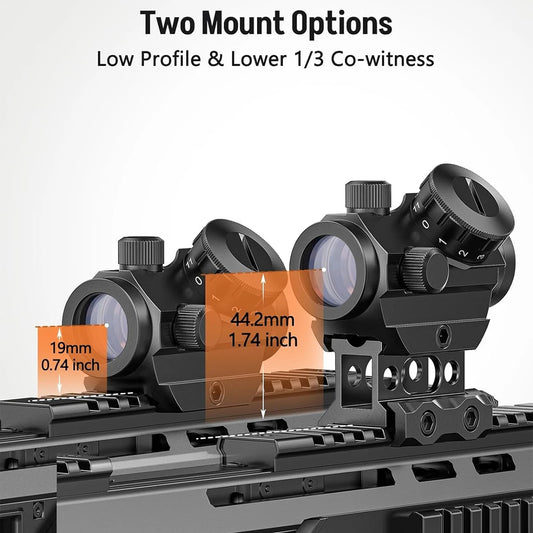 2MOA Red Dot Sight 1x25mm