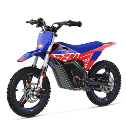 RFN E350 Kids Electric Dirt Bike – 36V 500W Off-Road Motorcycle, 18.6 mph, 11.2 Mile Range, 3-Speed Ride for Ages 4-8