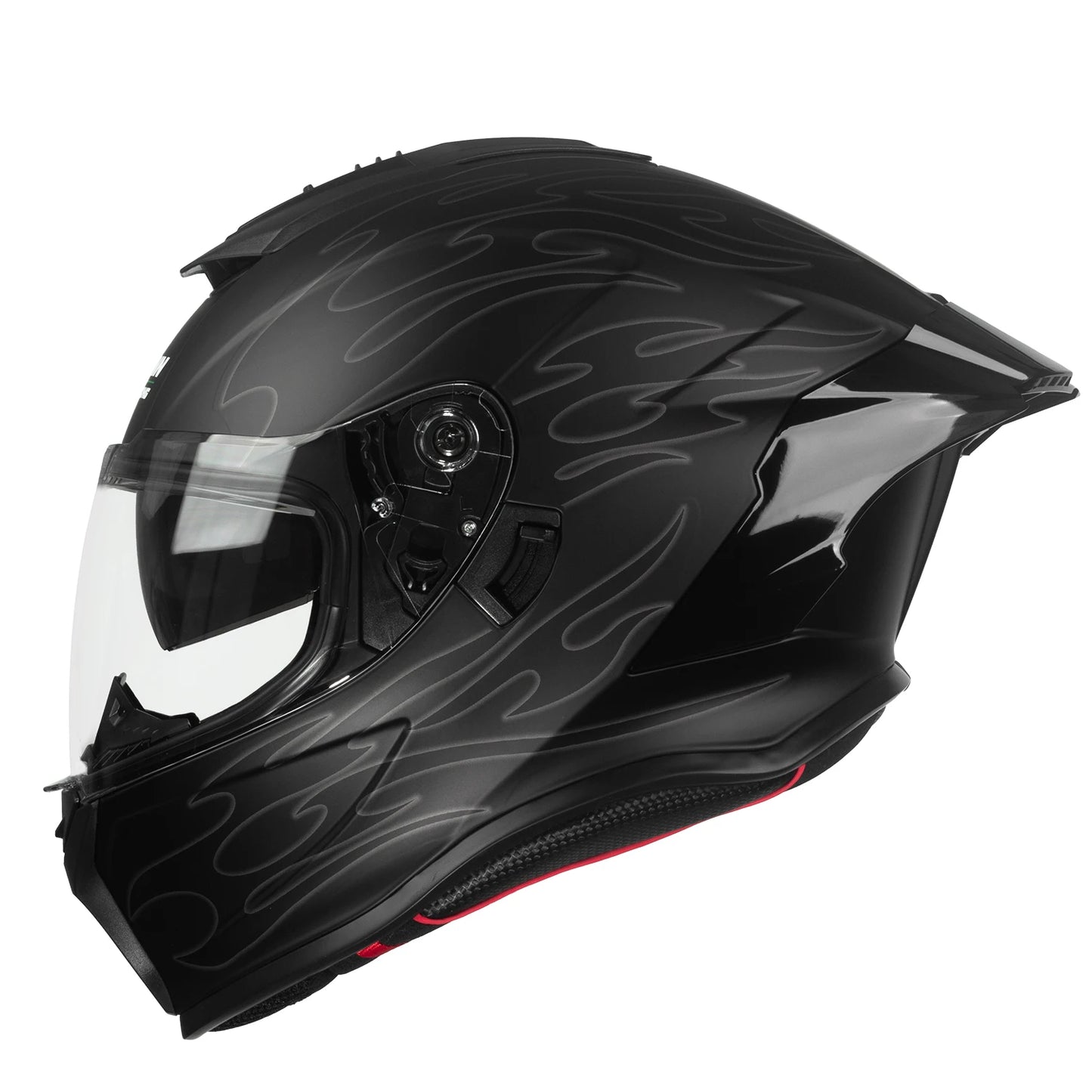DOT Certified Motorcycle Helmet with Internal Sun Visor