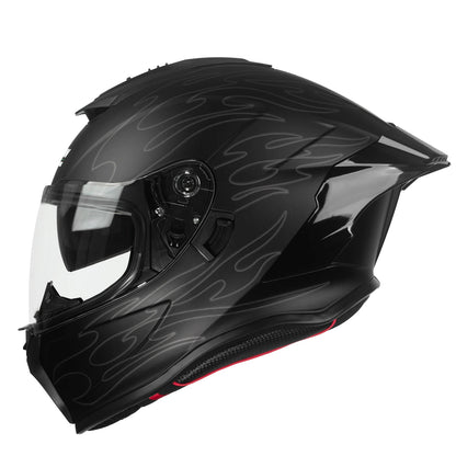 DOT Certified Motorcycle Helmet with Internal Sun Visor