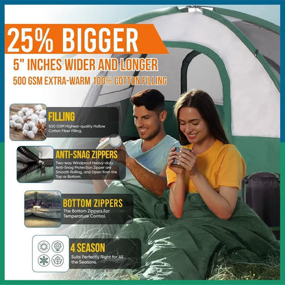 Double Sleeping Bag for Adults