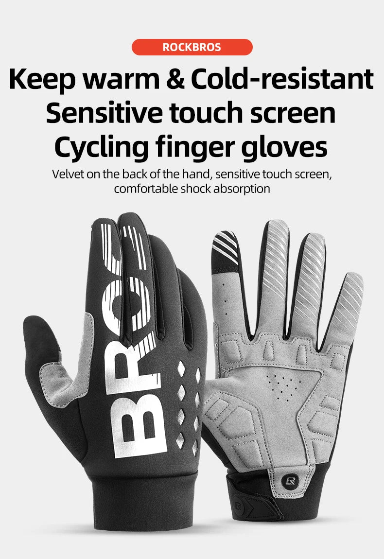 Touchscreen-Compatible Cycling Gloves