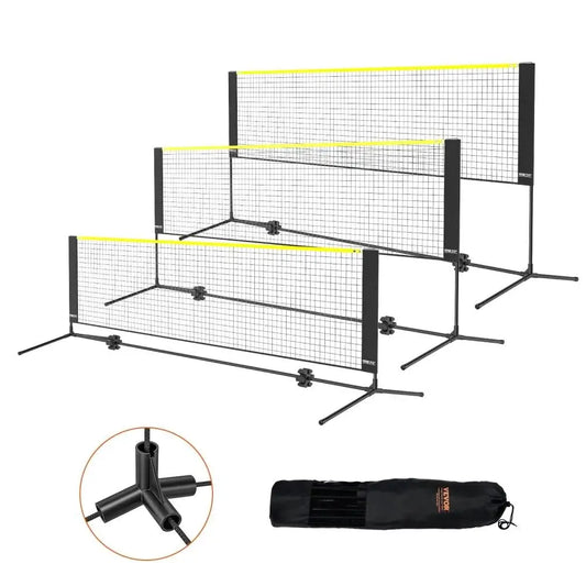 Portable Net Set for Badminton, Volleyball