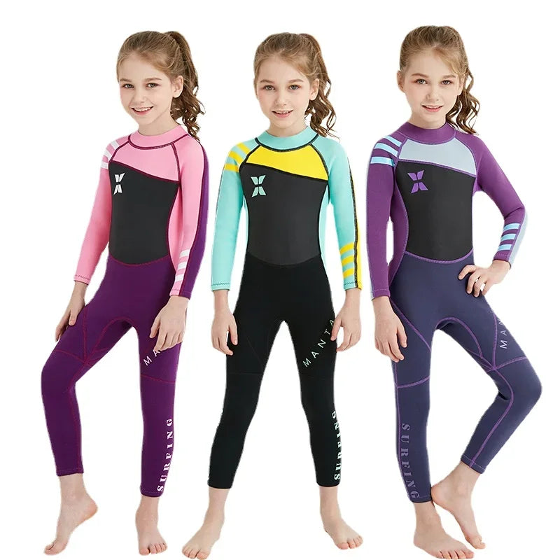 2.5MM Neoprene  Girl Thermal Wetsuits