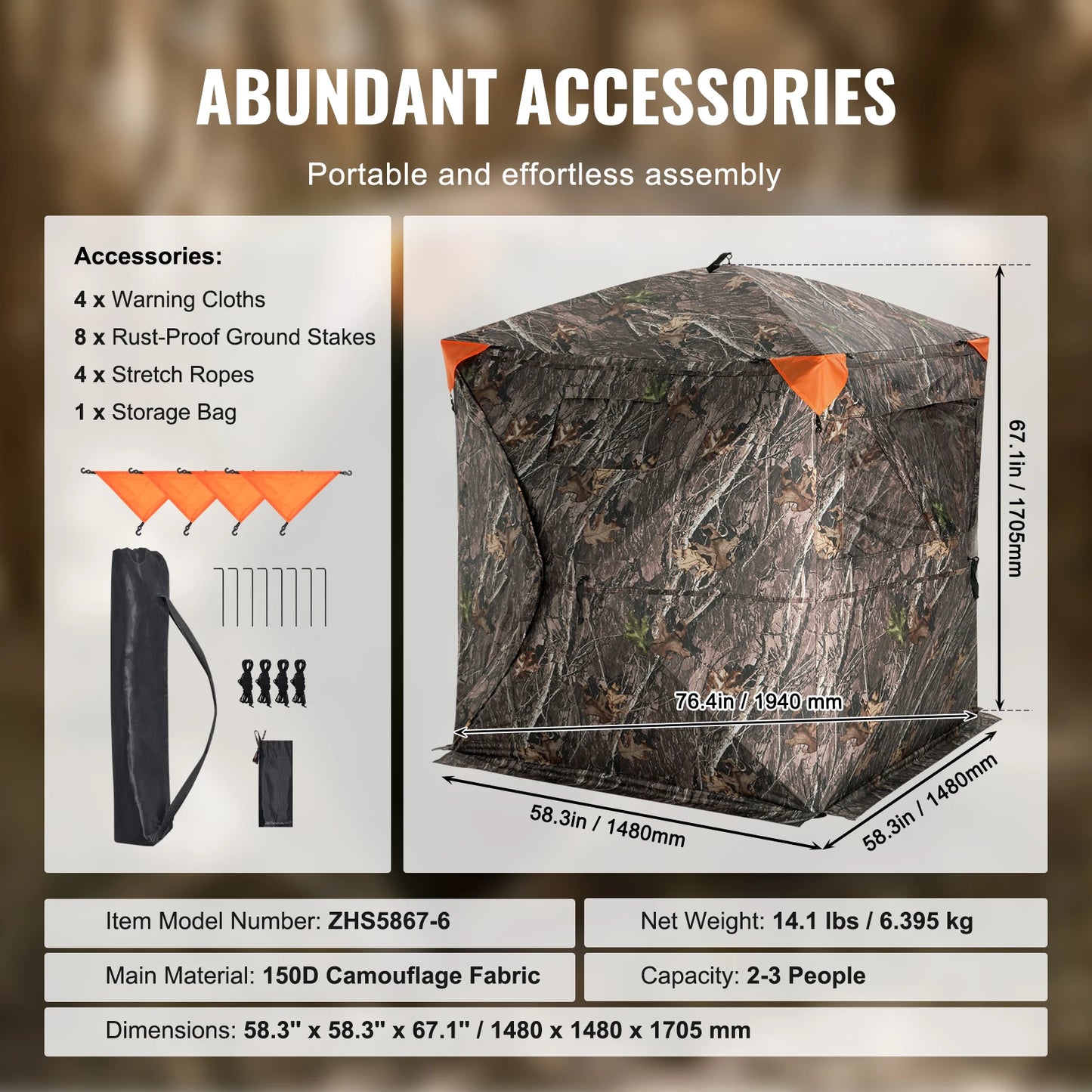 See Through Ground Blind,