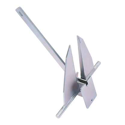 13LB Boat Anchor Kit – 6.6ft Galvanized Steel Chain & 98ft Rope,