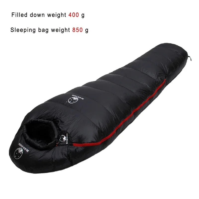 Goose Down Filled Adult Mummy Style Sleeping Bag