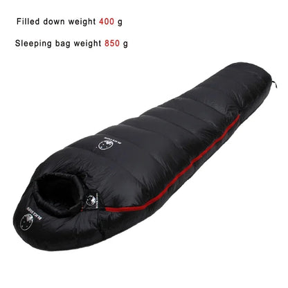 Goose Down Filled Adult Mummy Style Sleeping Bag