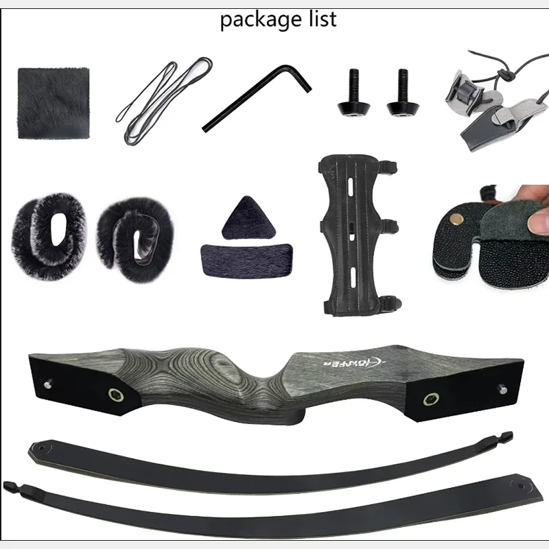 60 Inch Archery Takedown Recurve Bow Set 25-60lbs Right Hand Left Hand
