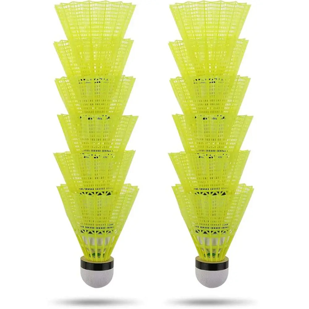 3/6PCS Durable Yellow Nylon Badminton Shuttlecocks