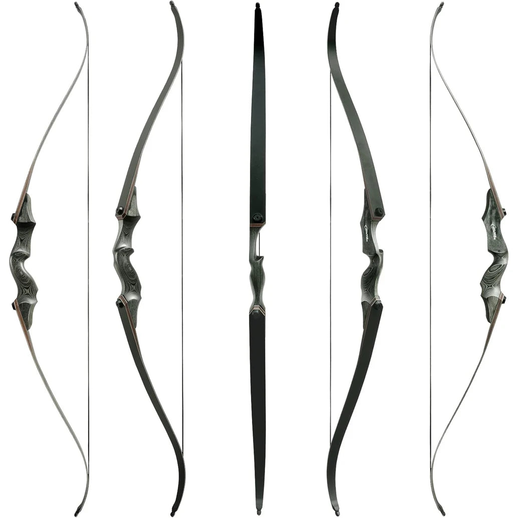 60 Inch Archery Takedown Recurve Bow Set 25-60lbs Right Hand Left Hand