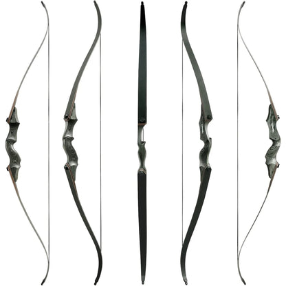 60 Inch Archery Takedown Recurve Bow Set 25-60lbs Right Hand Left Hand