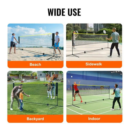 Portable Net Set for Badminton, Volleyball
