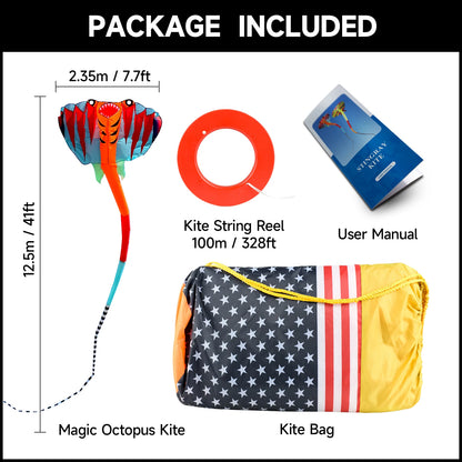 12.5M 3D 2-color Ray Soft Kite