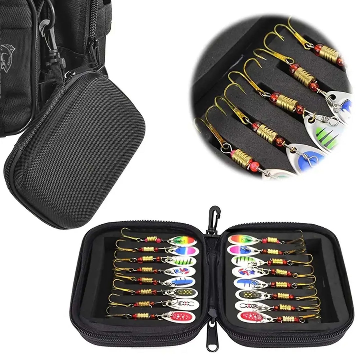 16Pcs  Spinner Blade Kit with Storage Bag