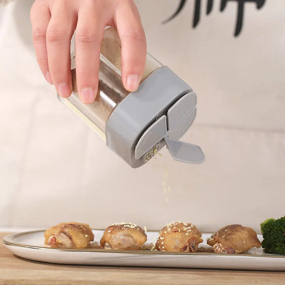 1pc Outdoor Bbq 4-In-1 Transparent Seasoning Box