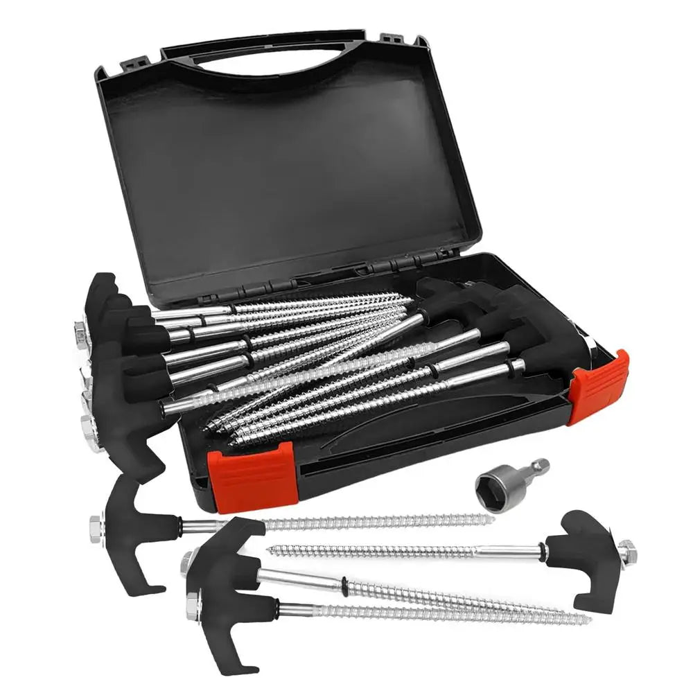 15pcs Screw In Tent Stakes