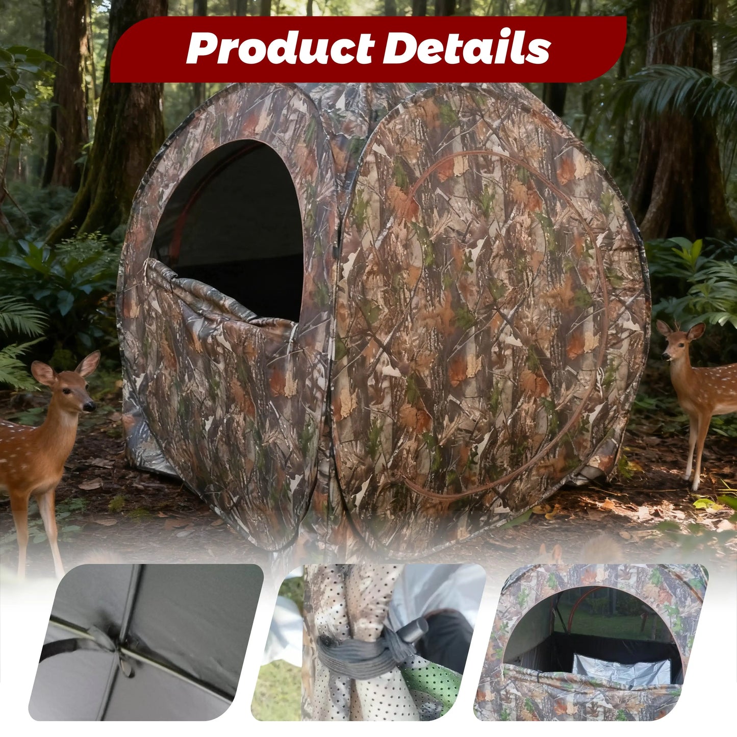Camouflage Pop-Up Hunting Blind