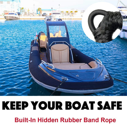 Dock Lines Elastic Marine  Ties for Kayak Watercraft Jet Ski Pontoon Canoe Power Boat