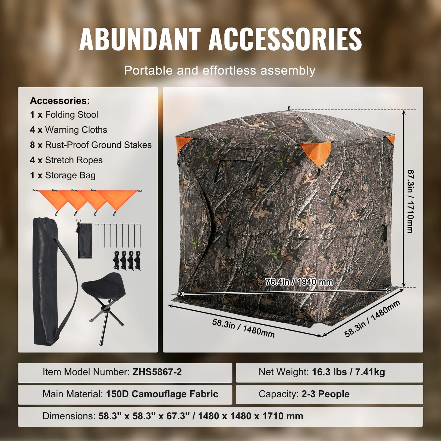 See Through Ground Blind