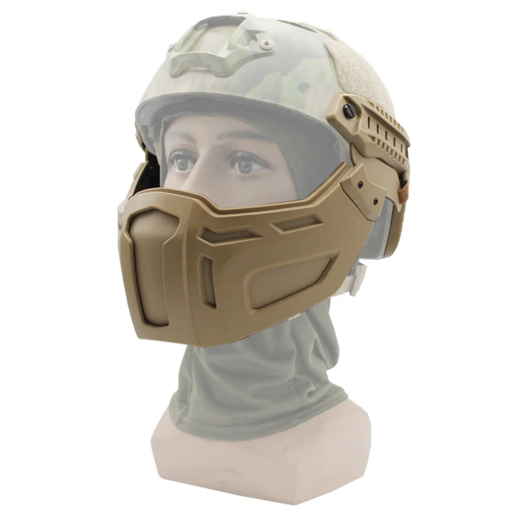 Tactical Helmet Half Face Mask