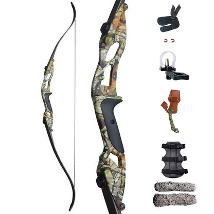 56" Recurve Bow 30 35 40 45 50lb Draw Weight Aluminum Alloy Bow Riser Right Hand