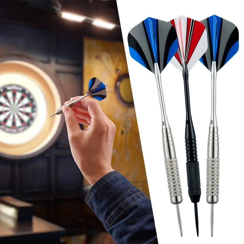 set of 12 24g darts and 42 dart leaves