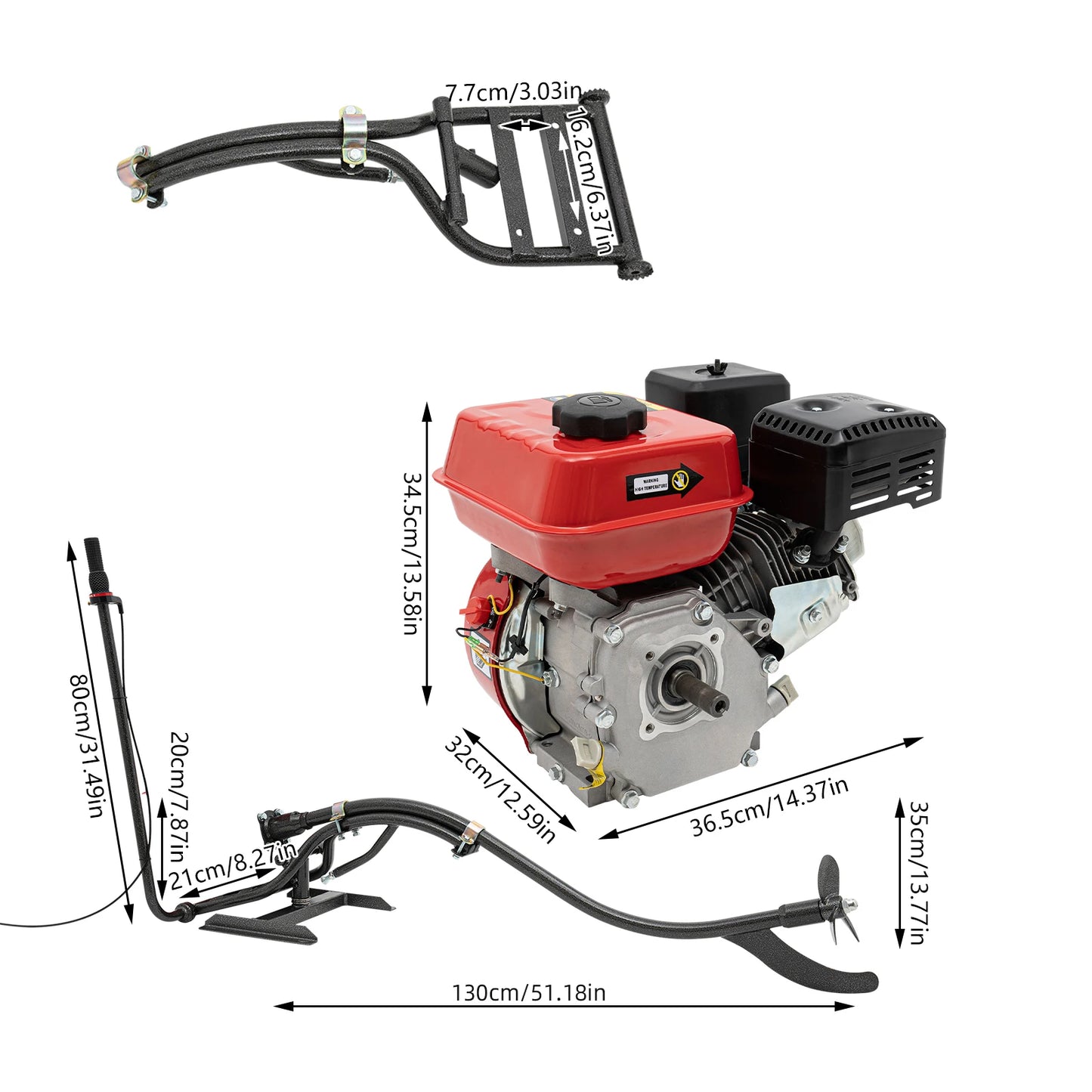 7.5HP 212CC 4-Stroke Mud Motor Kit