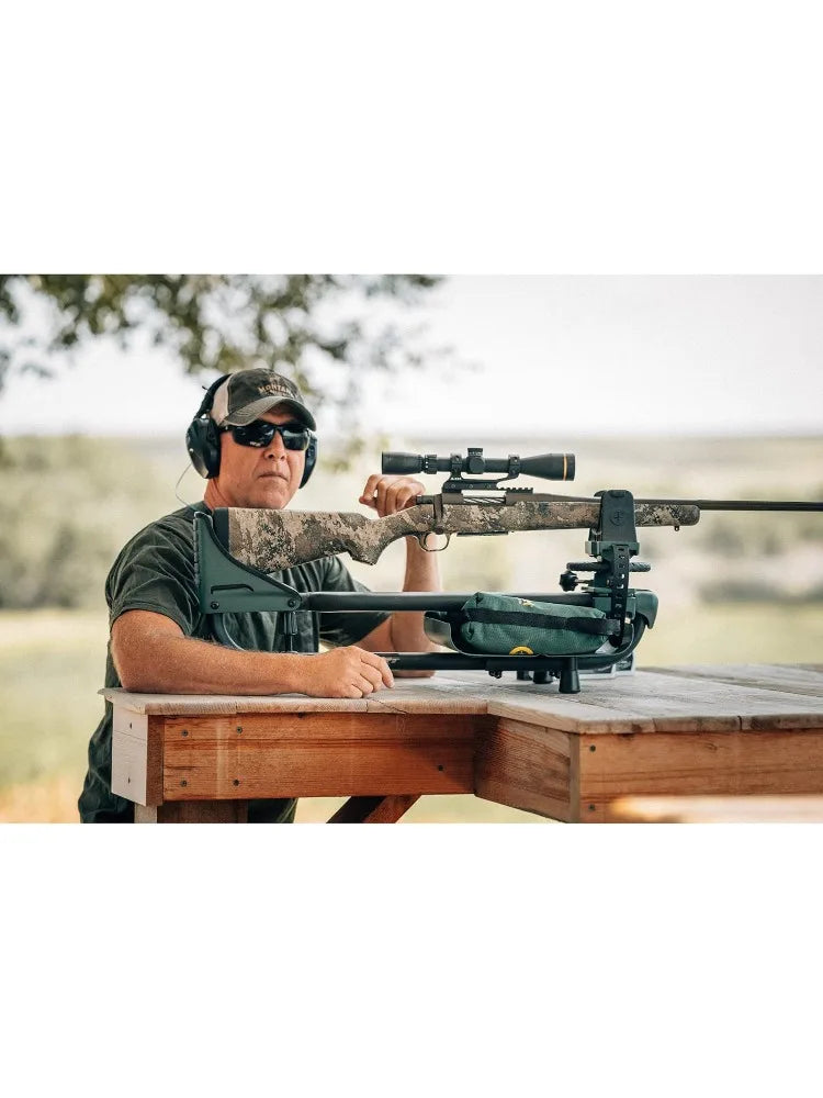 Lead Sled Rifle Shooting Rest with Adjustable Ambidextrous Frame for Recoil Reduction, Sight in, and Stability