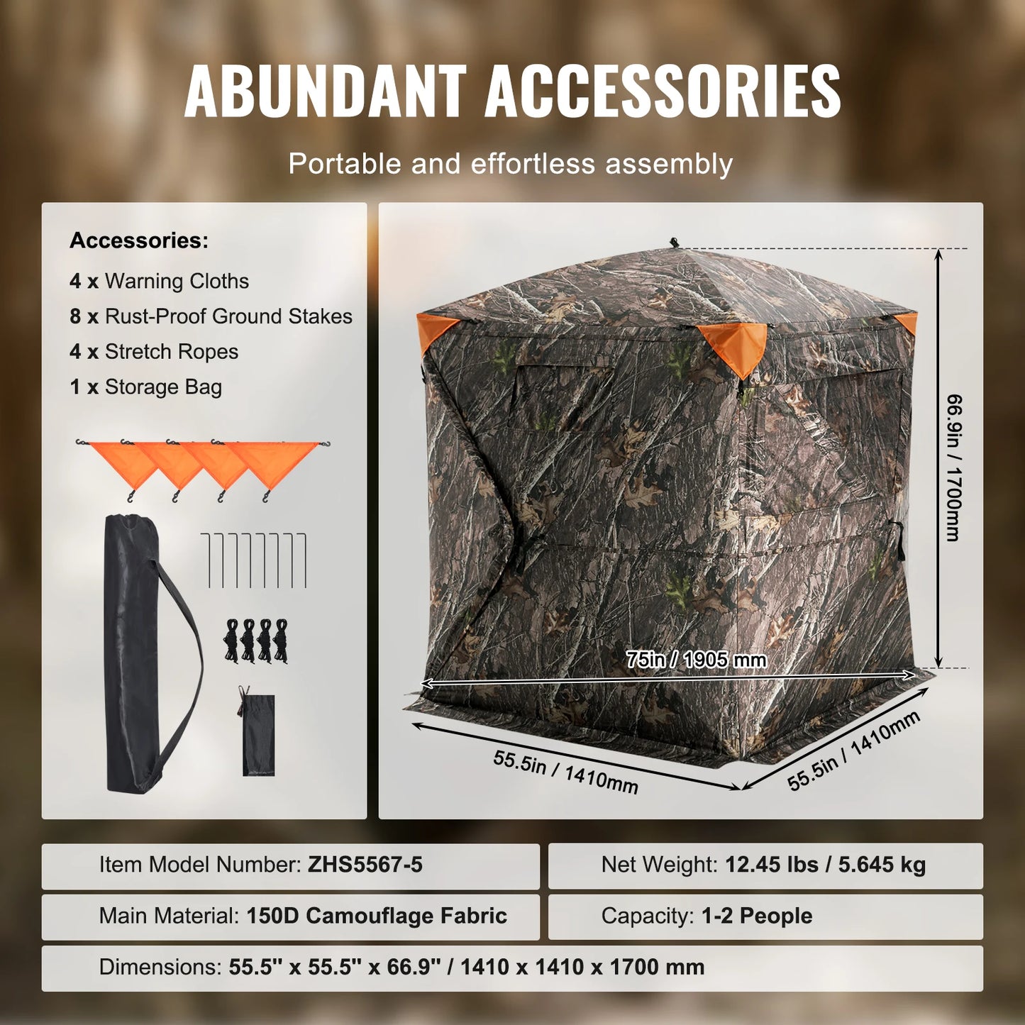 See Through Ground Blind,