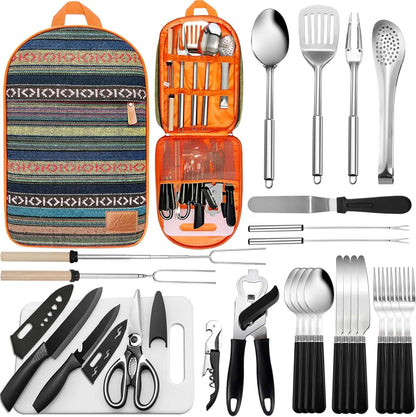 27 Piece Camping Utensil Set
