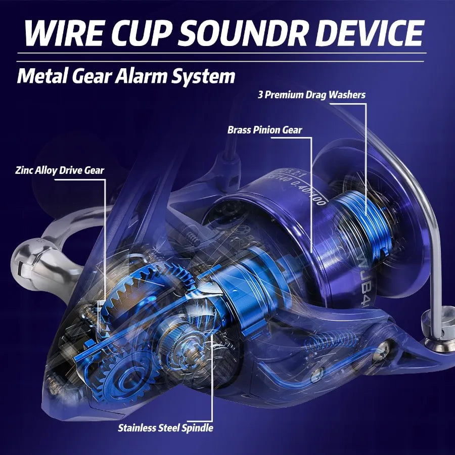 2Piece 6Foot Graphite and Fiberglass Fishing Rod Combo