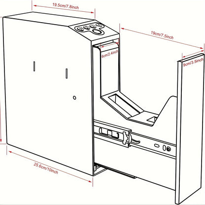 Biometric Slider Handgun Gun Safe