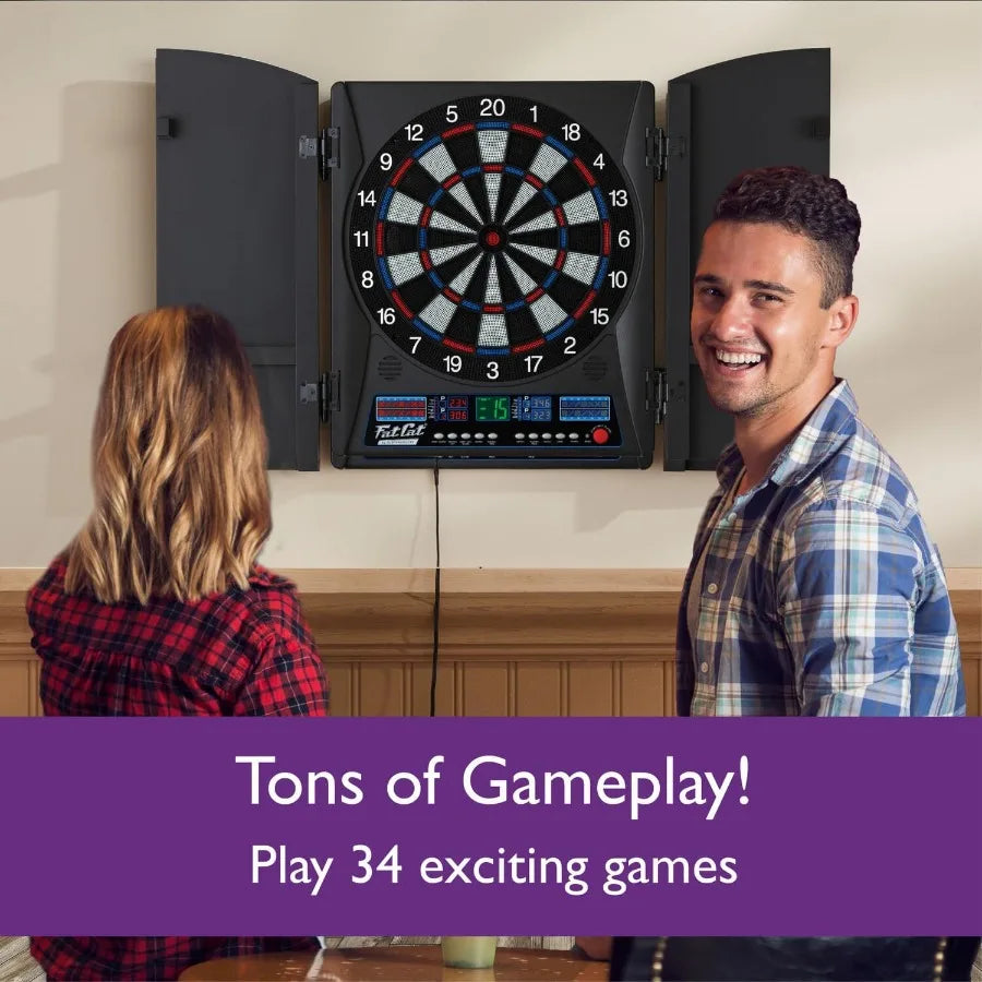 Compact electronic dartboard