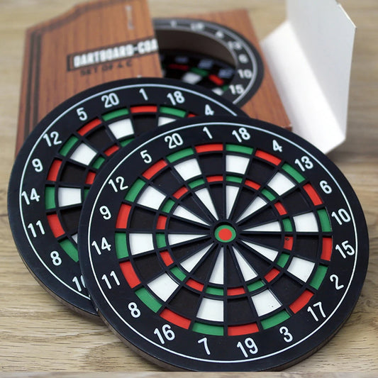 4Pcs Dart Board Shape Drinks Coasters