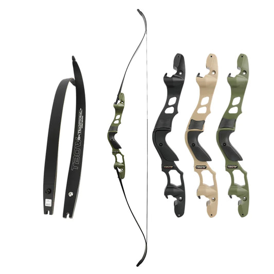 62"  30-60lbs ILF Recurve Bow Competitive Bow 19" Takedown Handle for Arrow Hunting Shooting Bow Archery