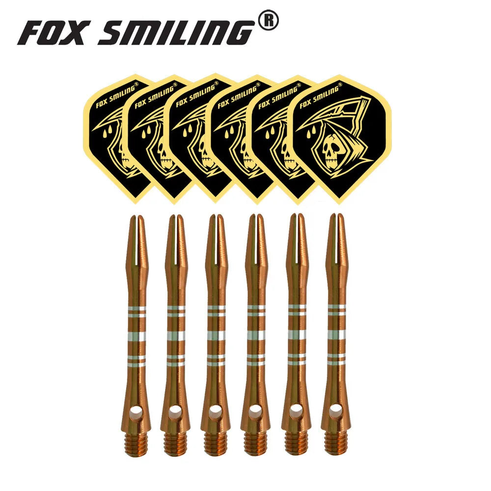 6PCS Aluminum Dart Shafts With 6PCS Darts Flights