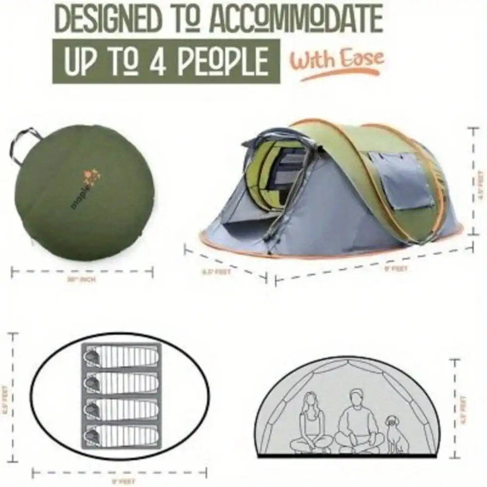 4-PersonPop Up Tent