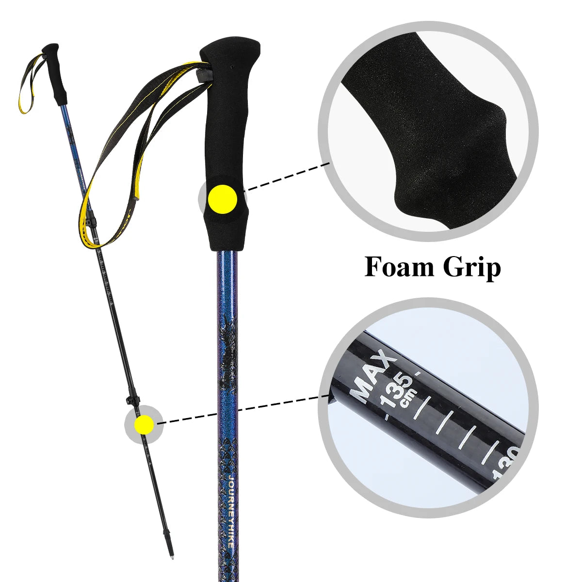 Ultralight Carbon Fiber Trekking Poles